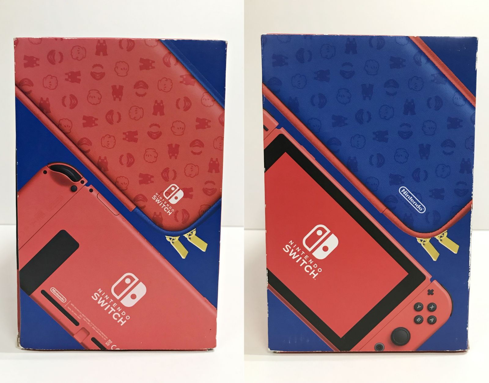 25.【中古/動確済】Nintendo Switch 本体 マリオレッド×ブルー セット