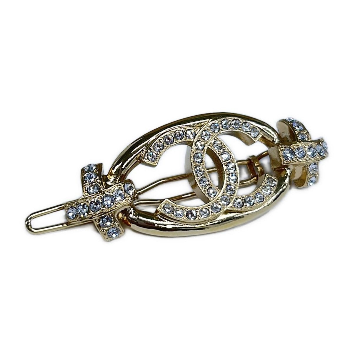 CHANEL(シャネル) バレッタ美品 ココマーク ゴールド×クリア - メルカリ