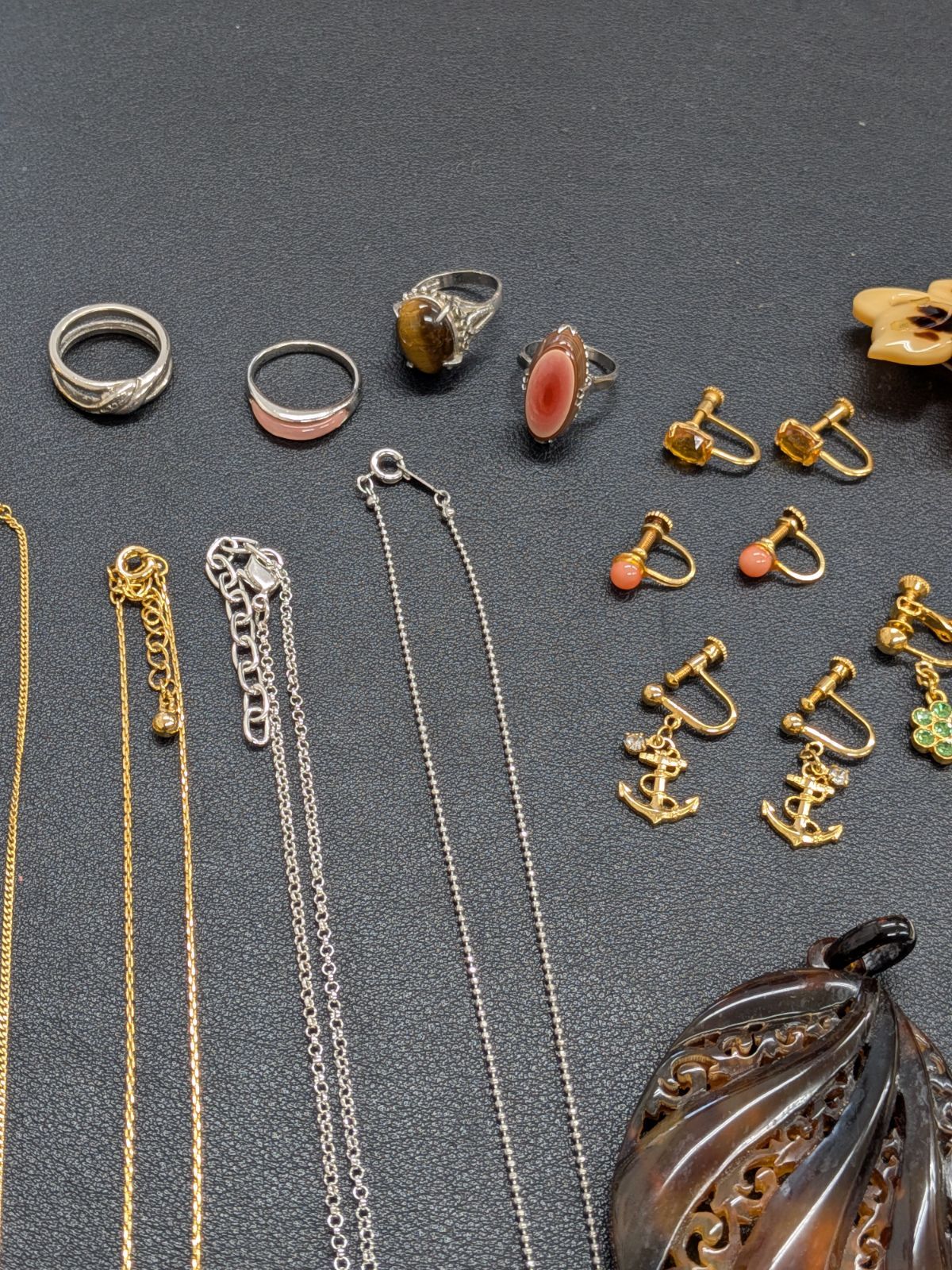 遺品整理まとめて□81】ジュエリー K18GF SILVER AGATHA courreges