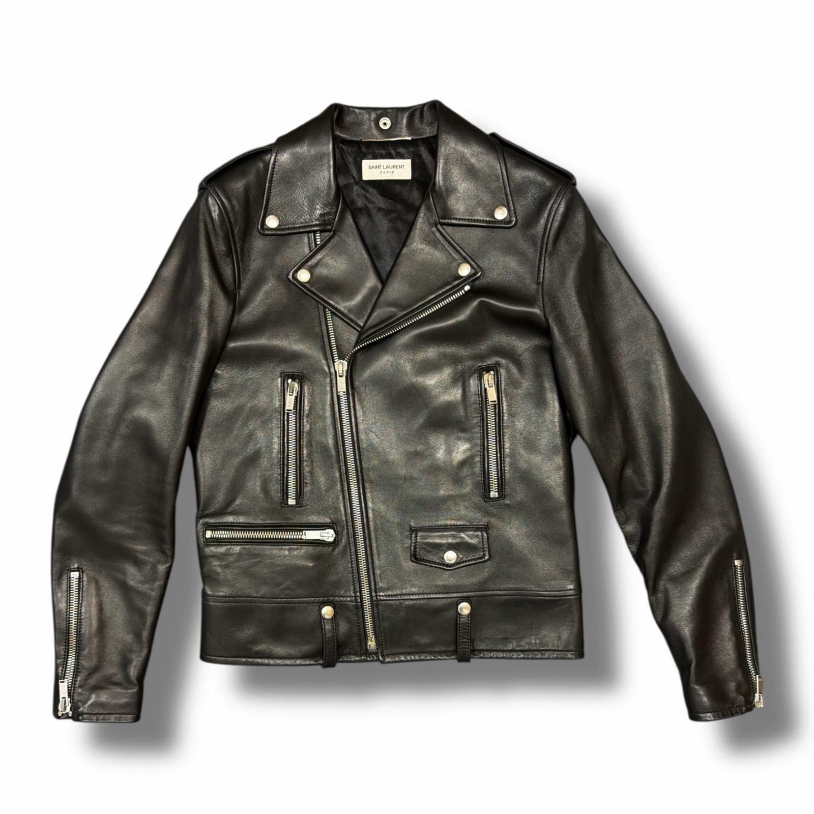 国内正規 参考上代498000円 SAINT LAURENT L01 Double Rider Jacket