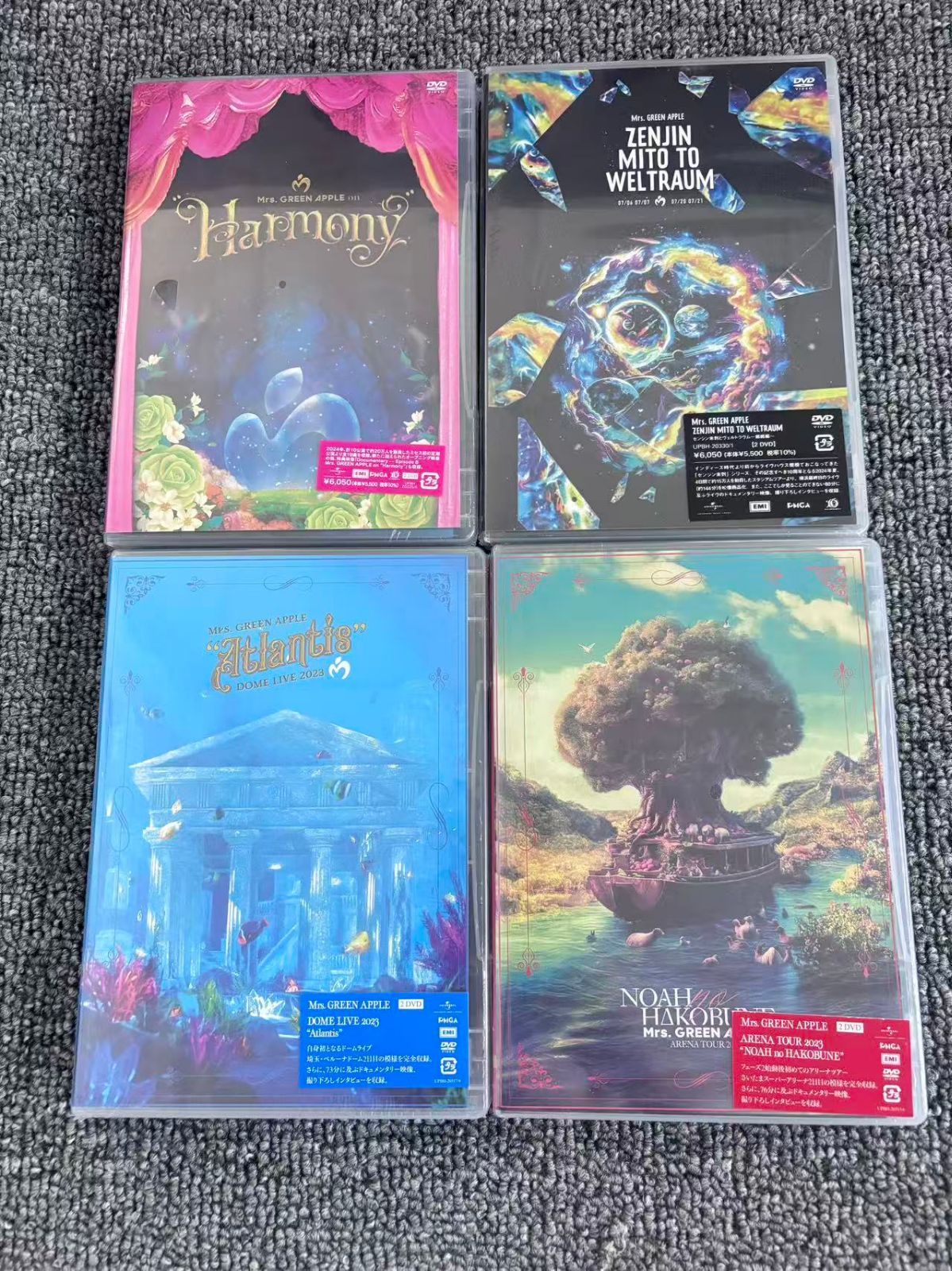 新品未開封 Mrs. GREEN APPLE 通常盤 DVD 4本セット - メルカリ