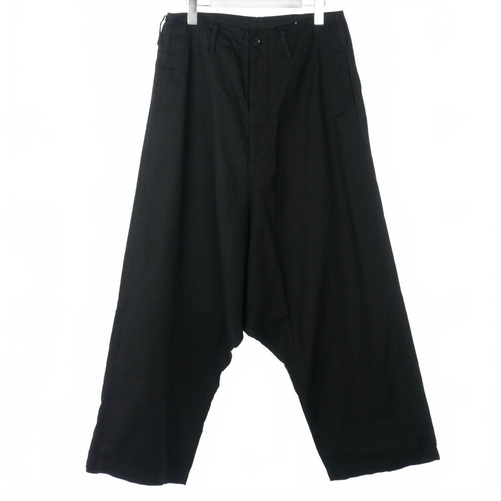 ワイズ Y's 94AW コットンサルエルパンツ ワイド 2 黒 ブラック MV-P11