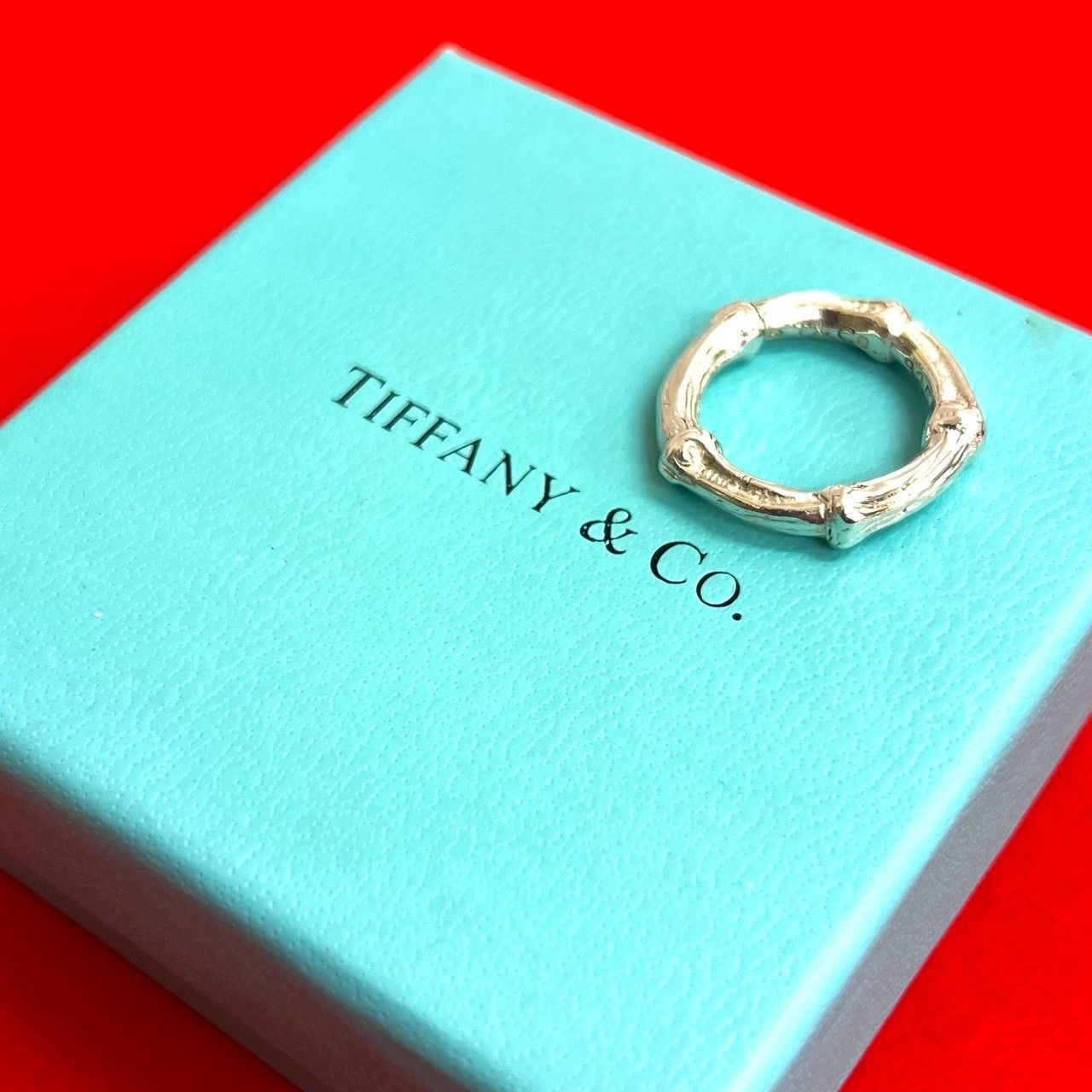 極 美品 希少品 TIFFANY&Co. ティファニー バンブー リング シルバー