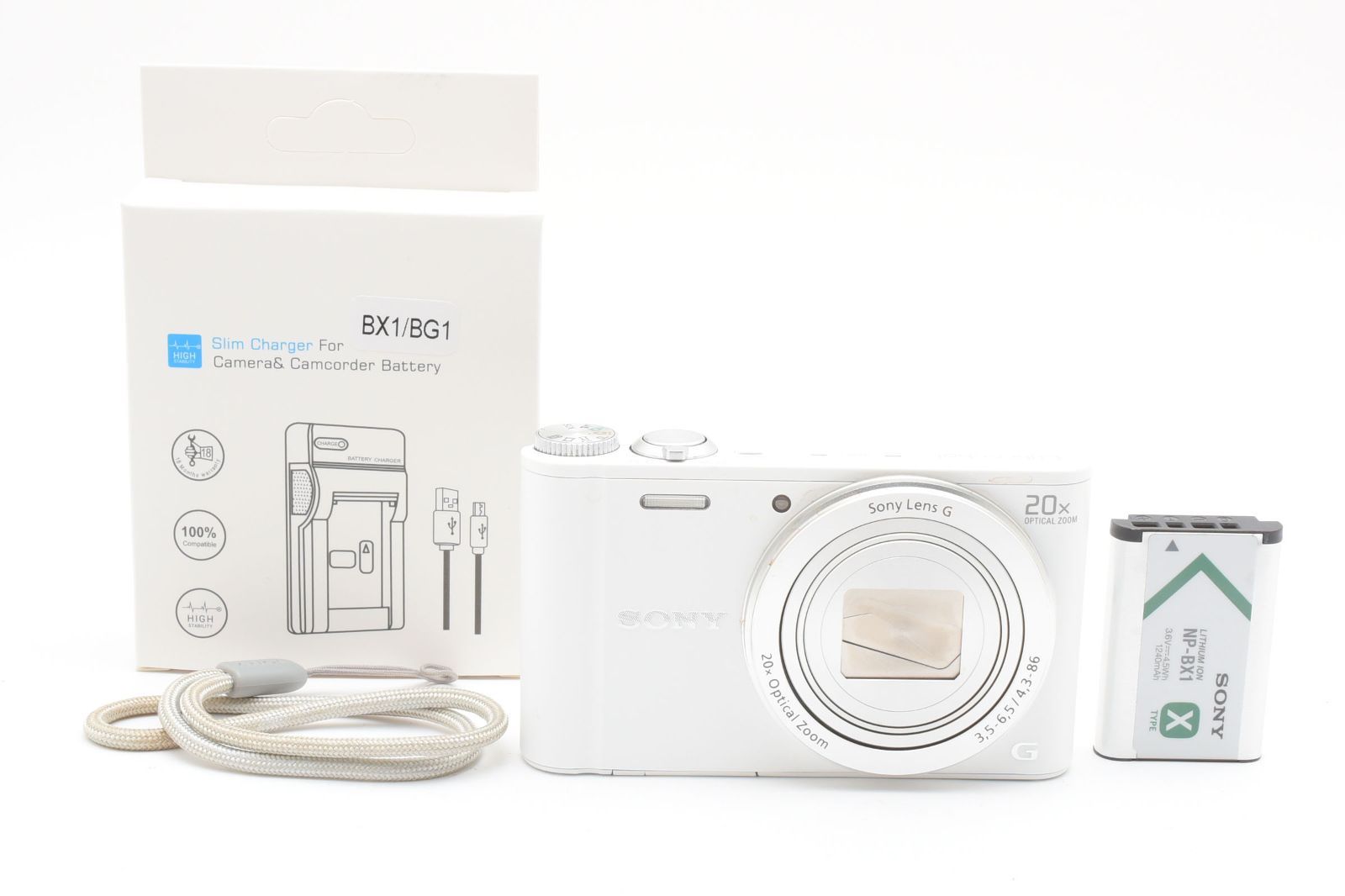 SONY ソニー Cyber-shot DSC-WX300 ホワイト /2830 動作OK 返金保証