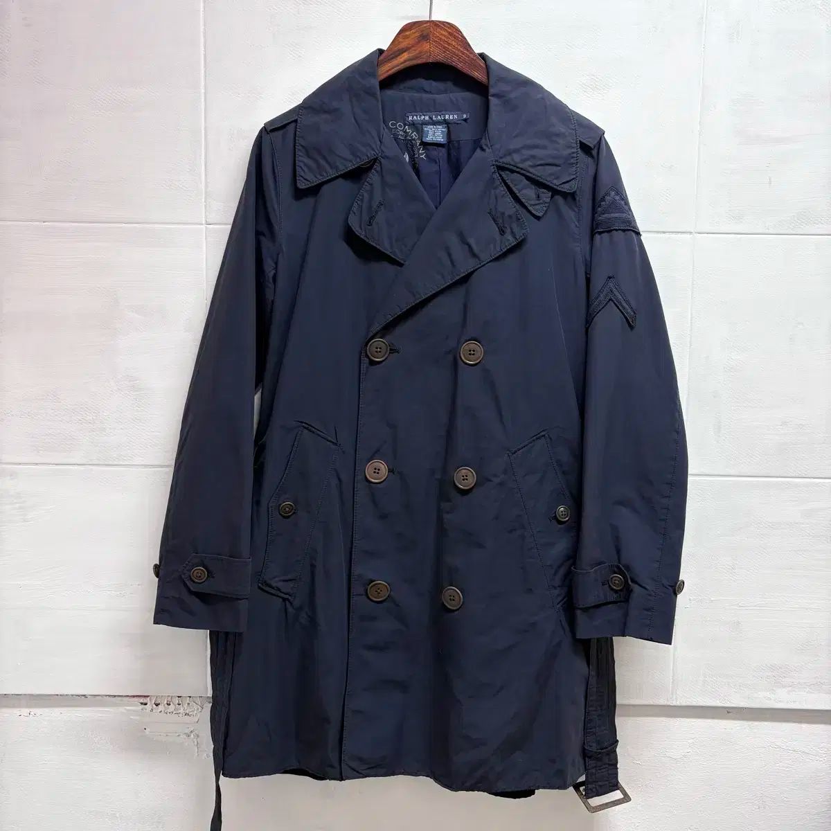 ラルフローレン RALPH LAUREN ネイビー トレンチコート - メルカリ