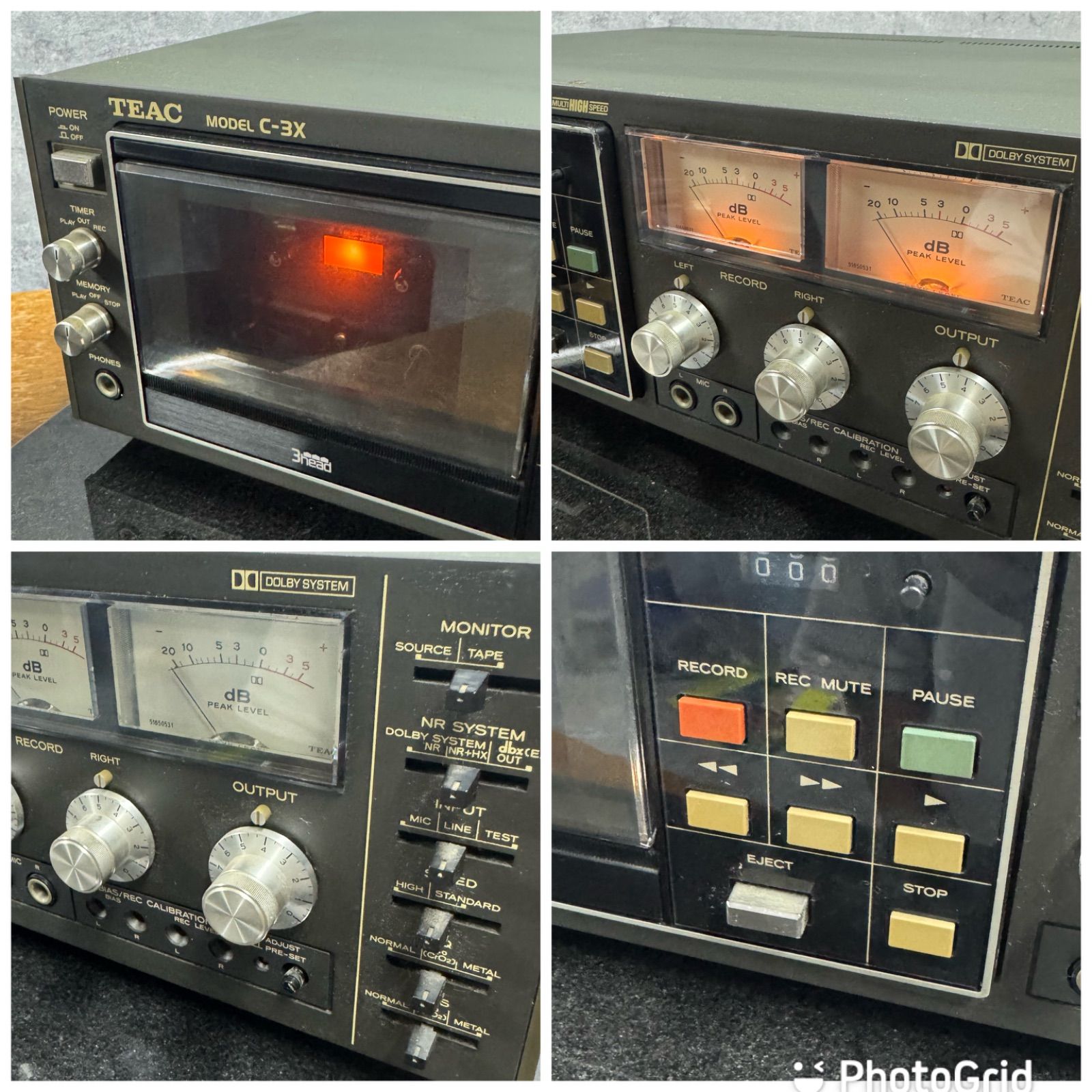 銘機】TEAC C-3X 名機カセットデッキ｜高音質モデル 3ヘッドシングル