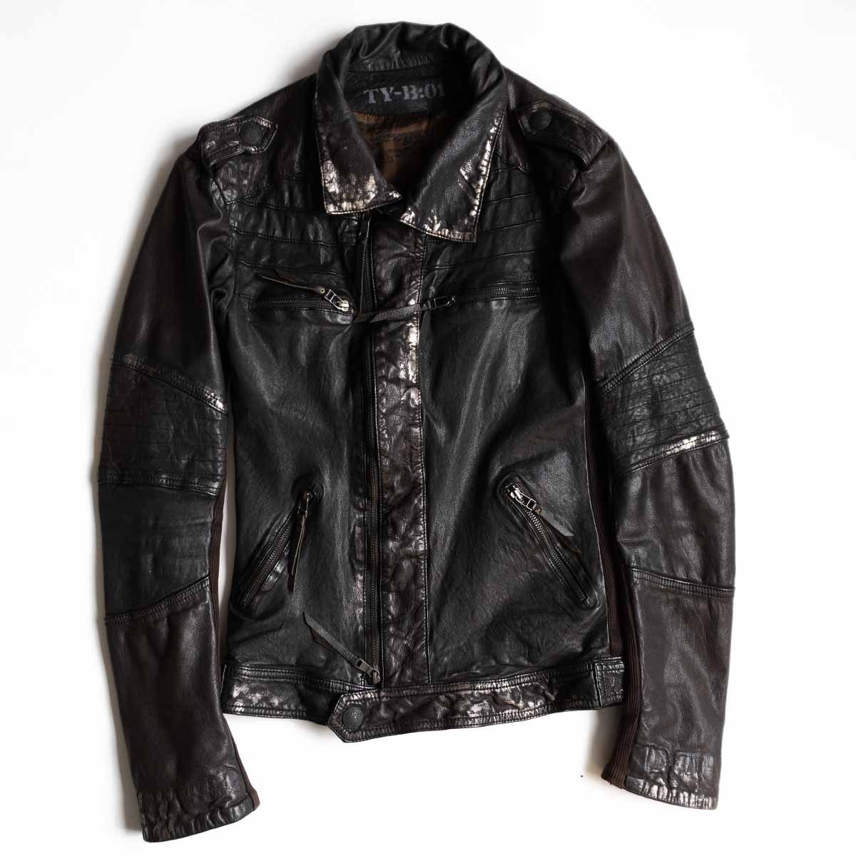 希少】14th addiction【ゴートスキン ライダースジャケット】レザー