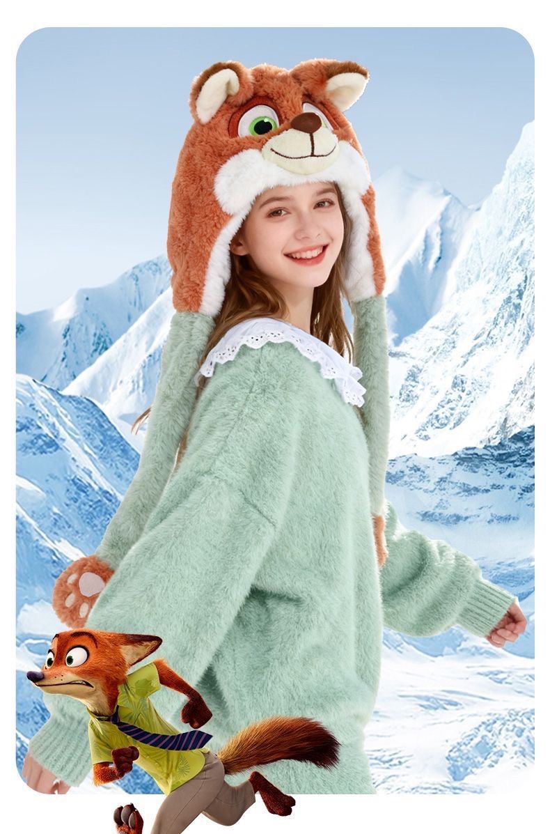 ニック きつね 帽子 ファンキャップ 冬 ズートピア ディズニー 公式