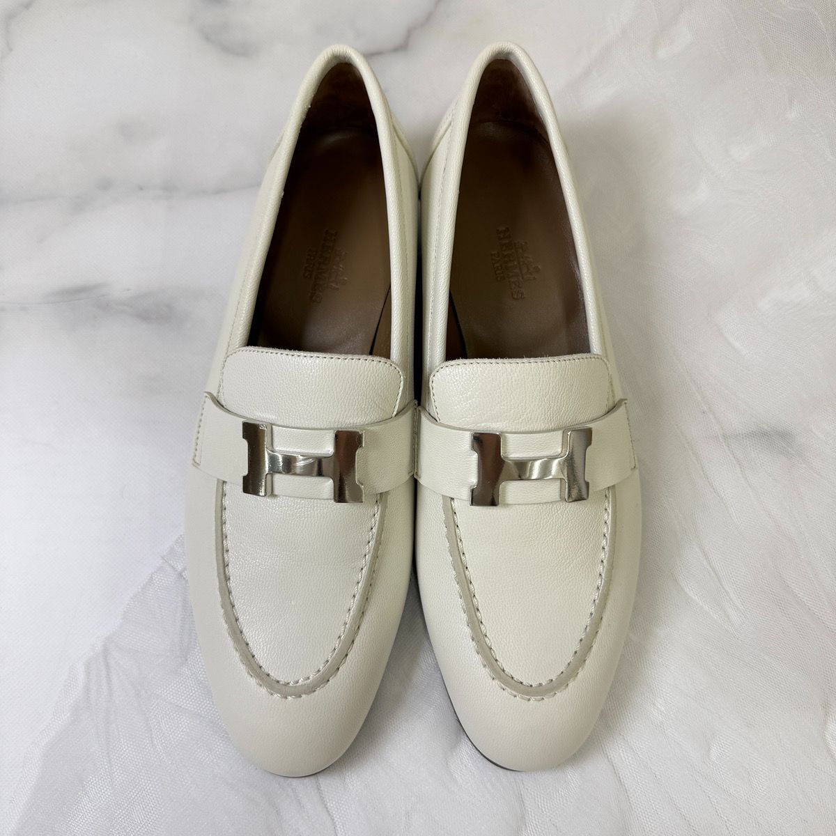 鑑定済み【 新品未使用 】エルメス モカシン 《 パリ 》 35 ( 22.5cm