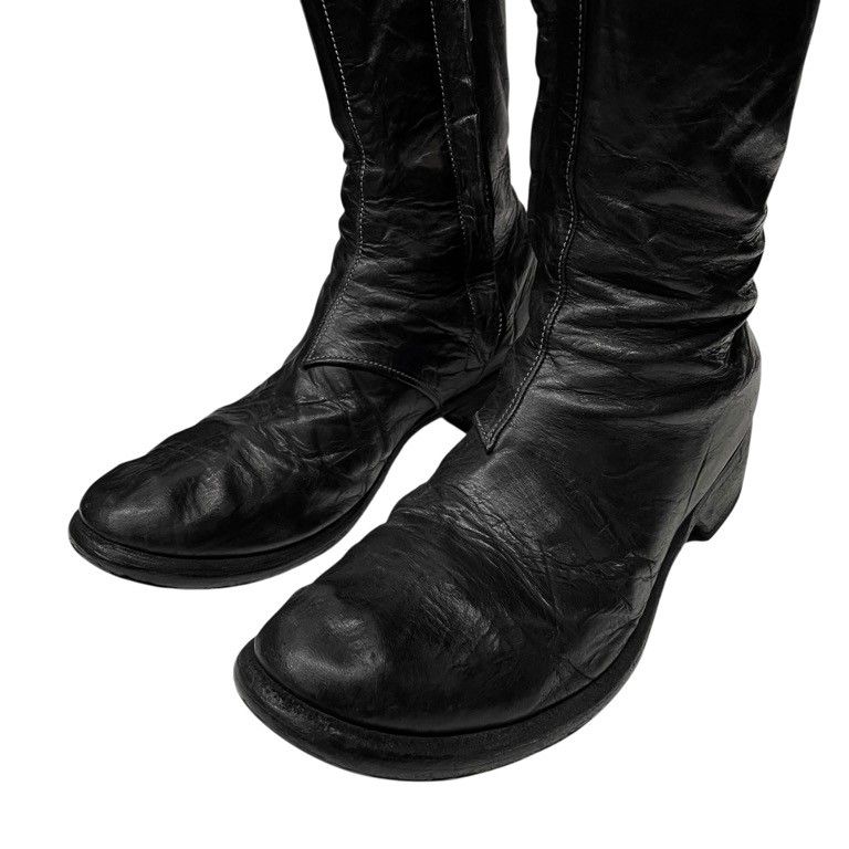 Obscur 16AW ホースレザーサイドジップロングヒールブーツ 希少