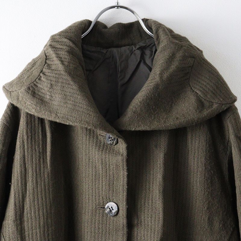 センソユニコ Sensounico 慈雨 ジウ ウール切替 ショールカラーロング