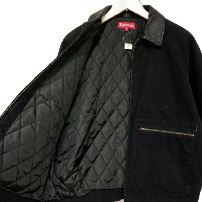Supreme 国内正規 20AW 20FW Leather Collar Work Jacket レザーカラー