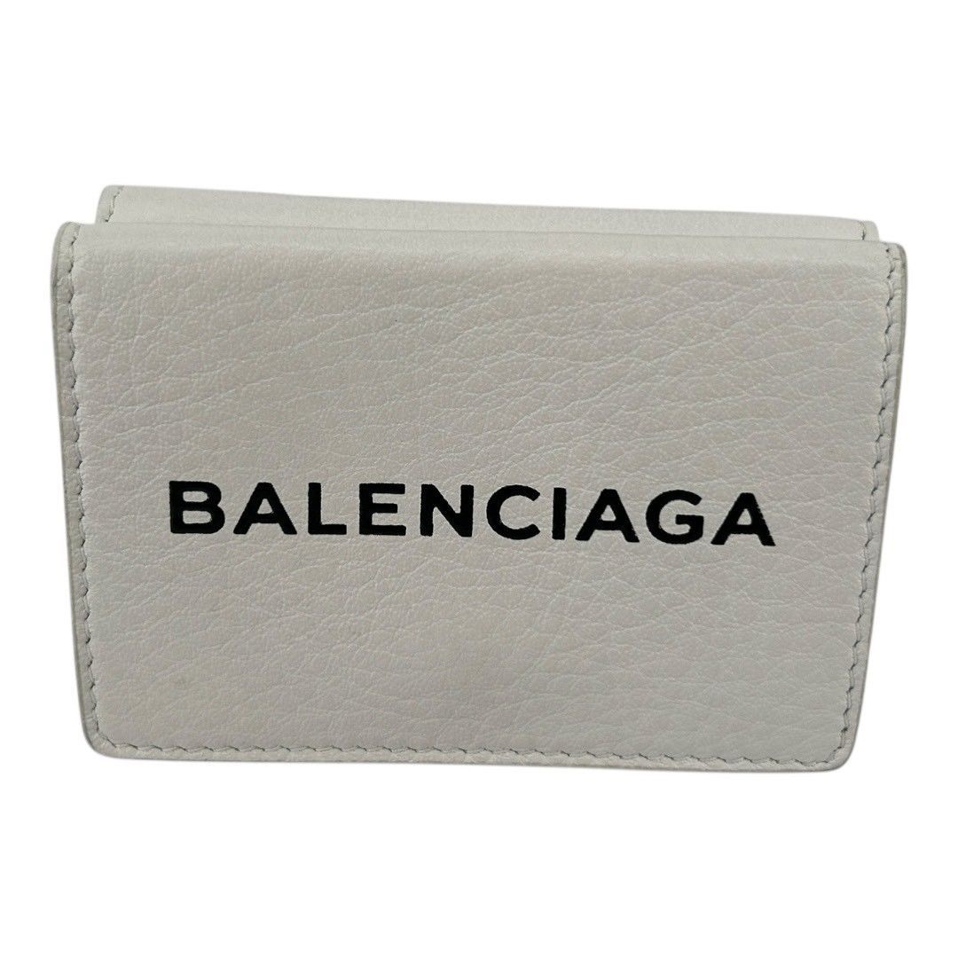 BALENCIAGA 三つ折り財布 エブリデイ ホワイト コンパクトウォレット