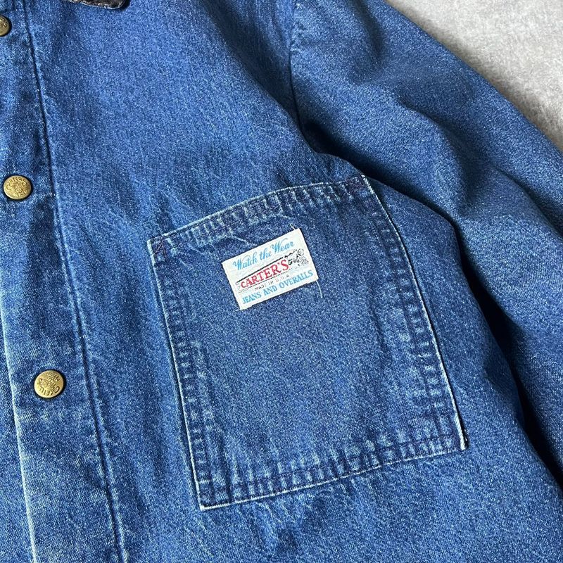 70s USA製 CARTER'S ブランケット ライナー デニム カバーオール