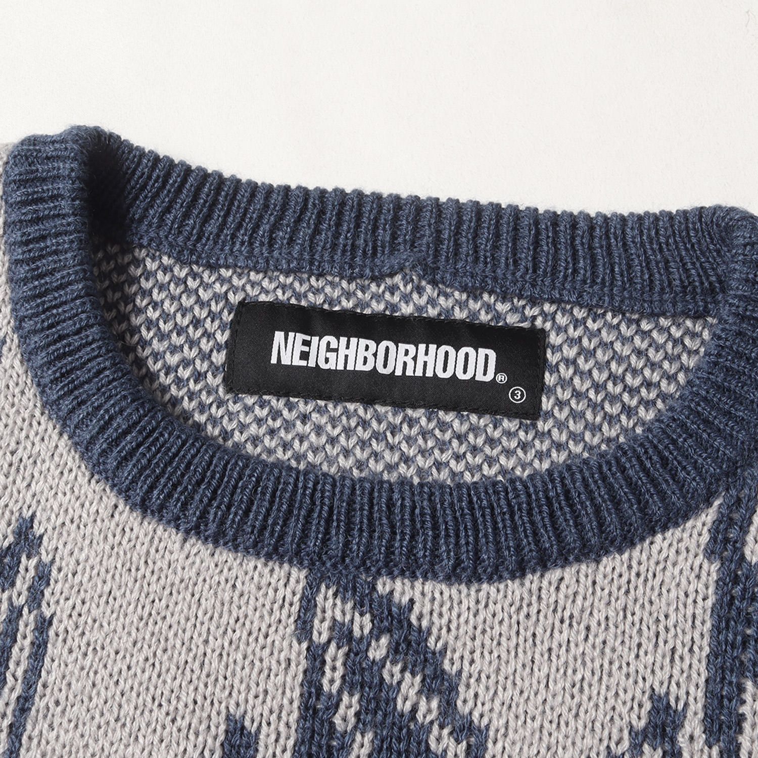 NEIGHBORHOOD ネイバーフッド ニット ネイビー 紺 サイズ:M | 21AW