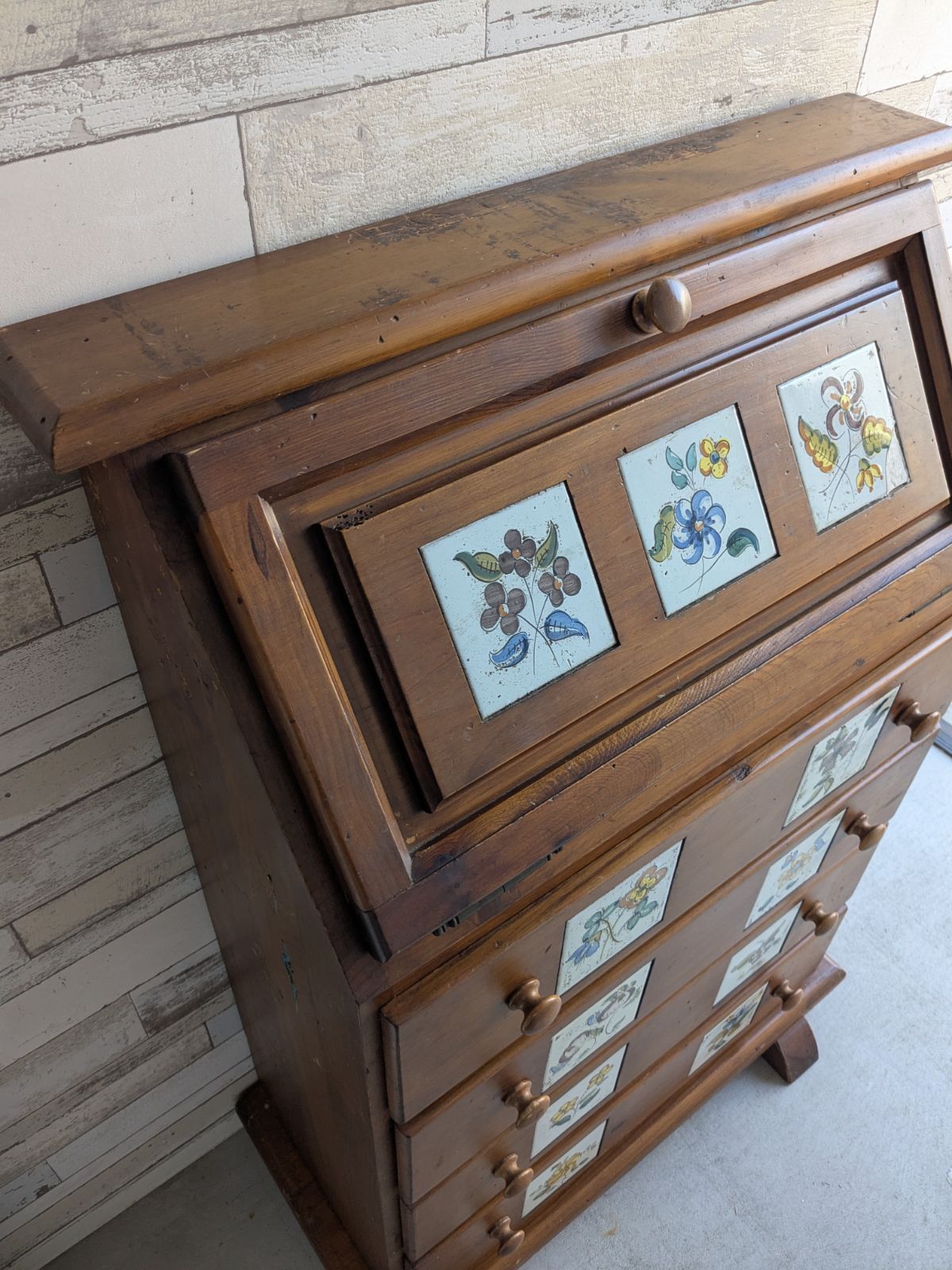 ACTUS「バレンシア」スペイン パイン無垢材 ライティングビューロー