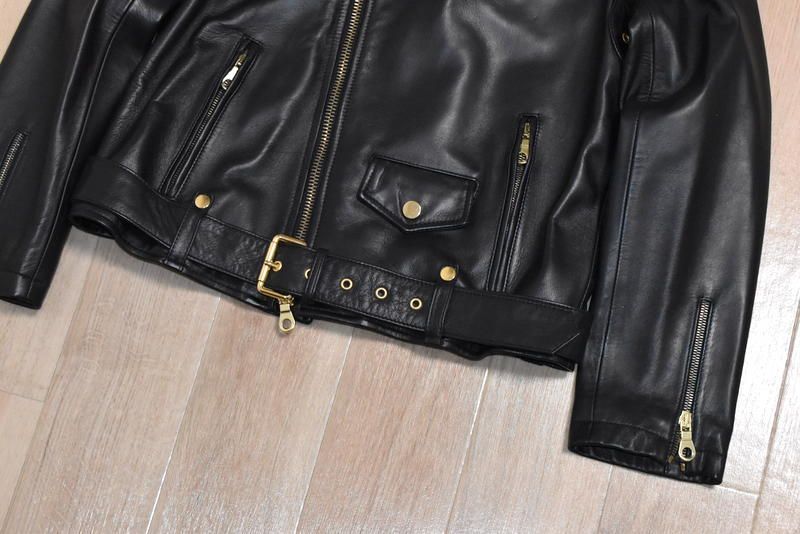 大草直子愛用 チンクアンタ CINQUANTA ラムレザー ダブルライダース40