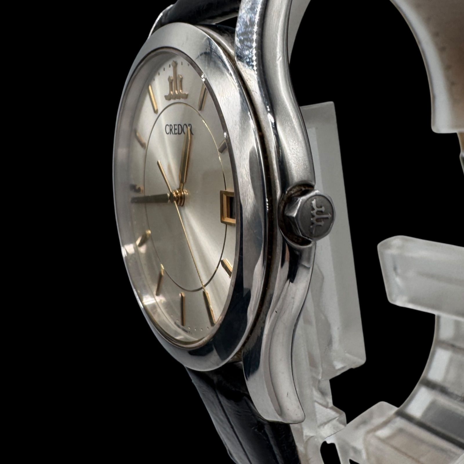 新品電池稼働 美品 SEIKO セイコー CREDOR クレドール メンズ腕時計