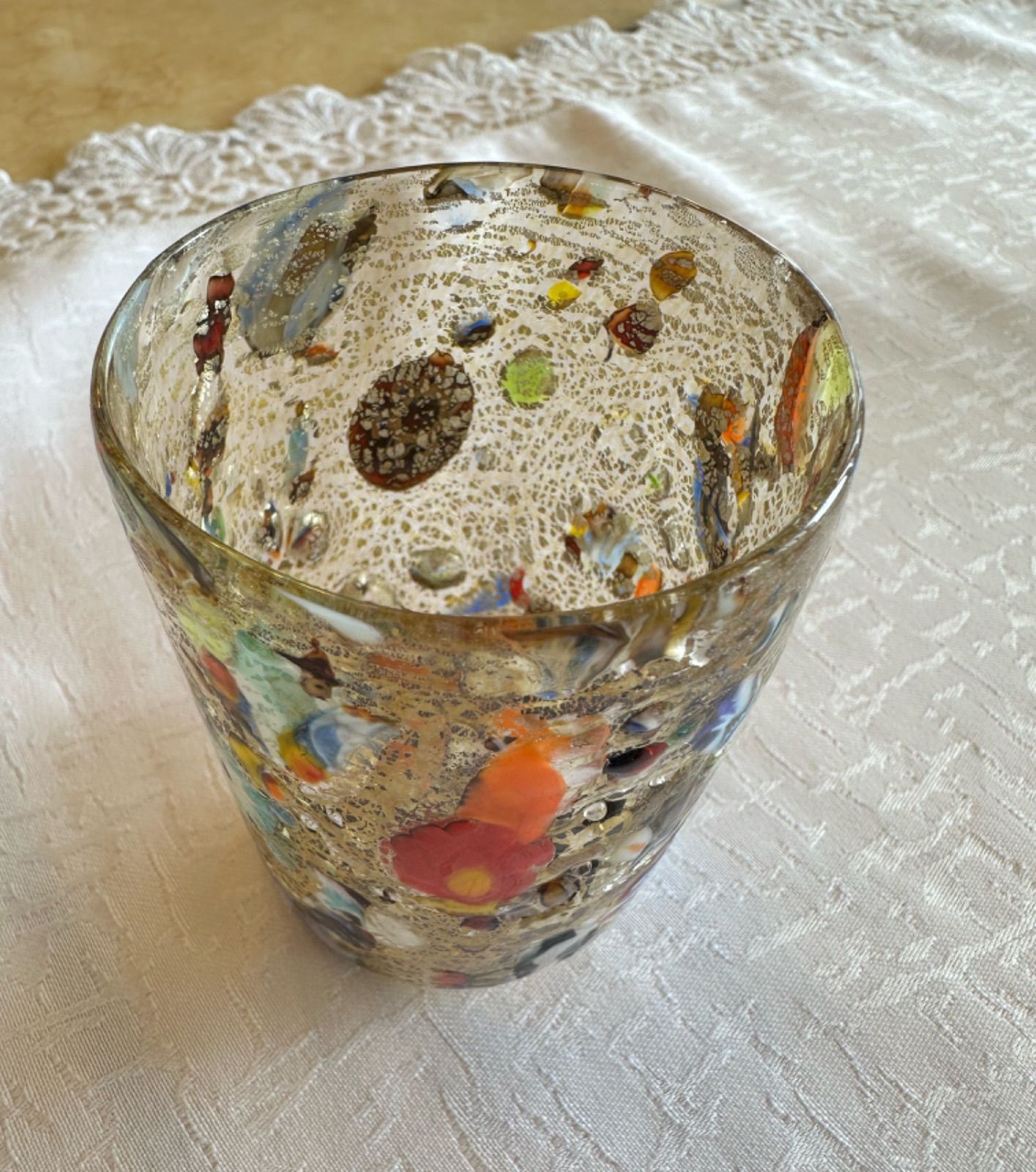 MURANO ITALY ムラノ イタリア◇ゴブレット コップ ペアグラス
