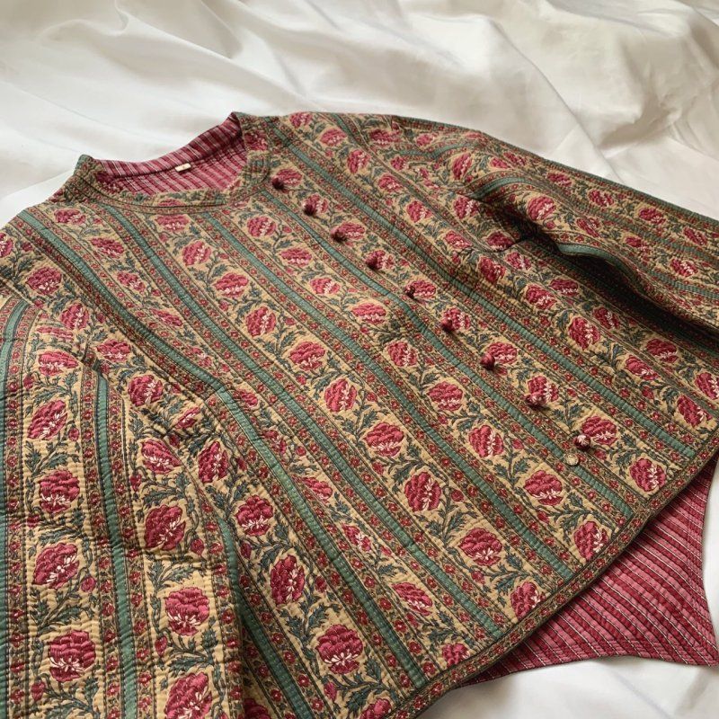 50%off Sale!!【YOHANA】Brigitte Singh ブロックプリント ラオス