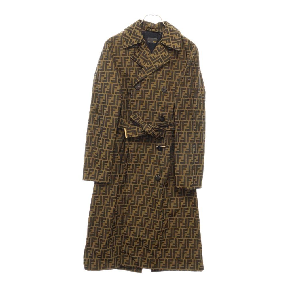 FENDI (フェンディ) SOPRABITO ZUCCA SOFT TABACCO ズッカ柄 トレンチ