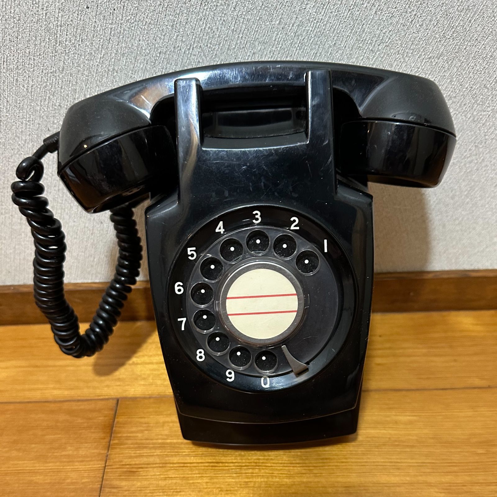 昭和レトロ ヴィンテージ 黒電話 600-A2W 日本電信電話公社 1979年製