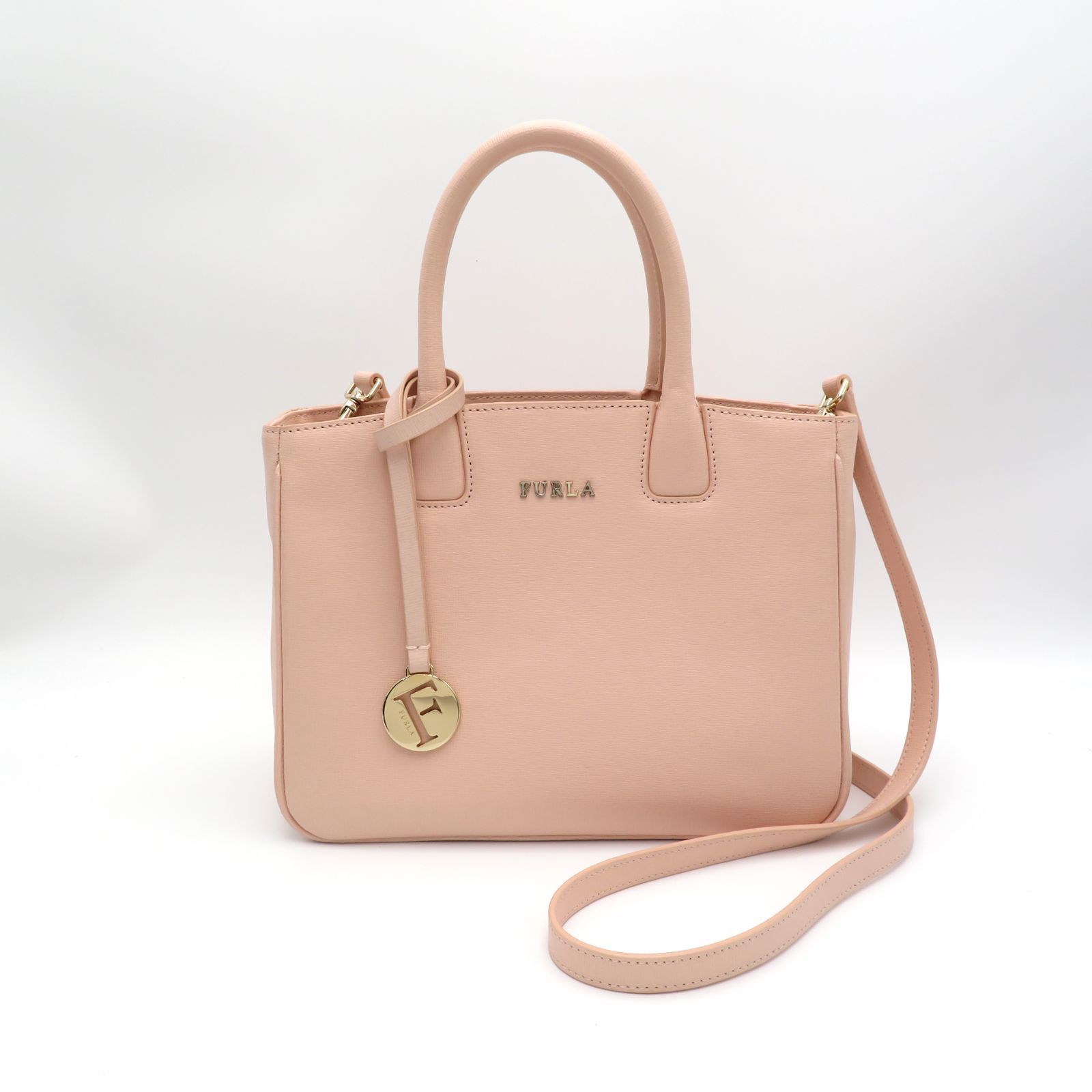 FULRA フルラ ハンドバッグ ショルダーバッグ 2way レザー ピンク