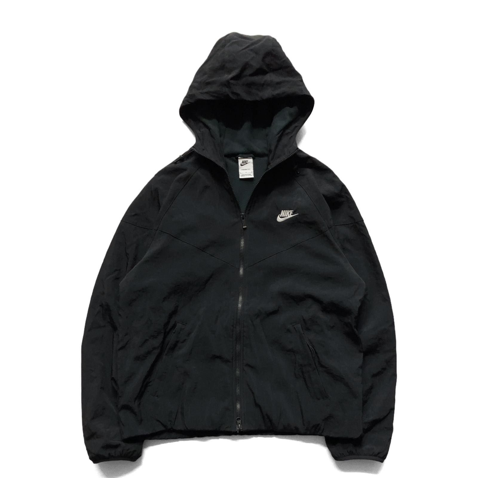 美品】NIKE ナイキ WR Winter Woven Hoodie JKT Black THERMA-FIT
