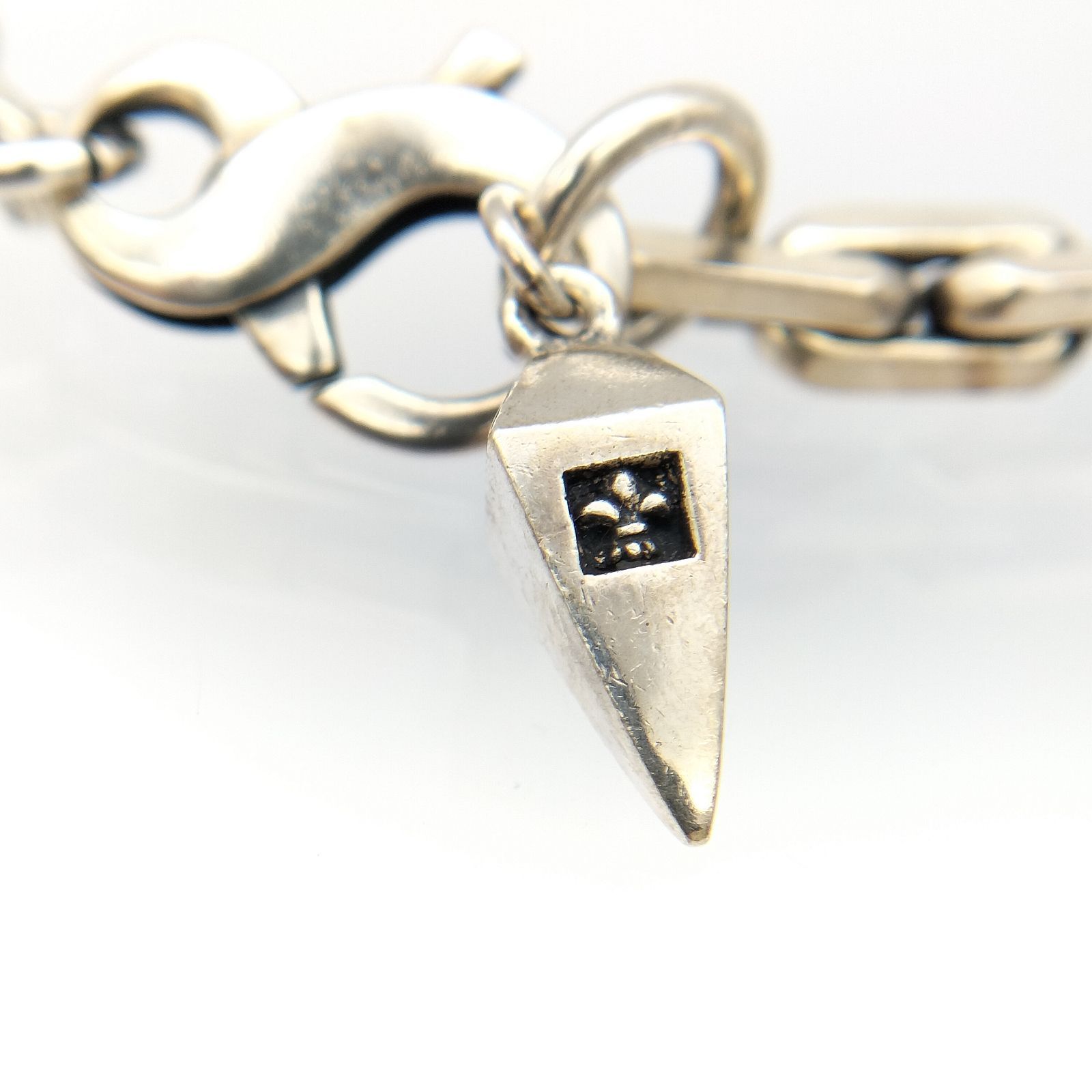 美品】パトリックコックス シルバーチェーンブレスレット シルバー925