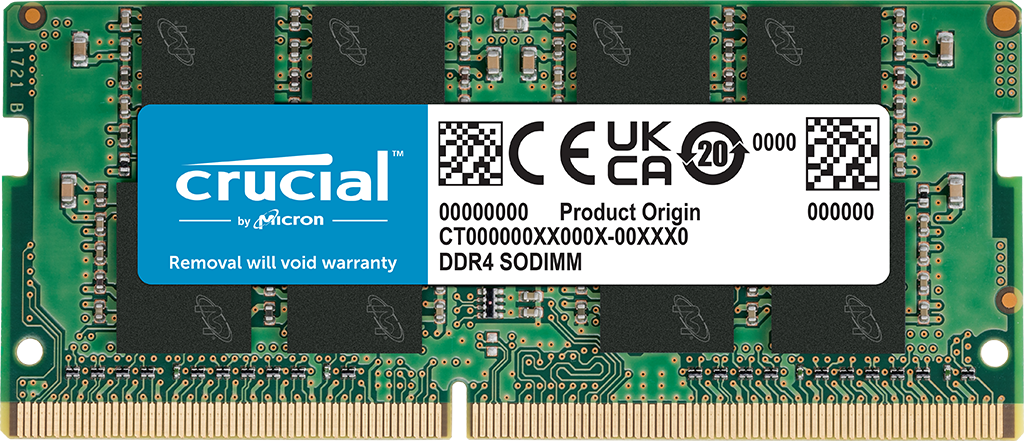 Crucial 16GB DDR4-3200 SODIMM | CT16G4SFRA32A | Crucial JP