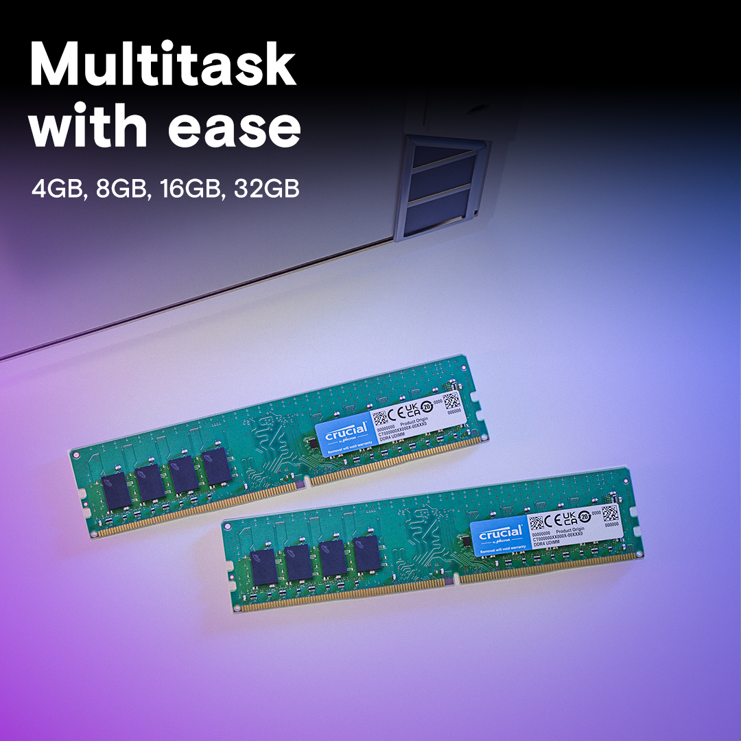 Crucial 8GB DDR4-2400 UDIMM | CT8G4DFS824A | crucial.com