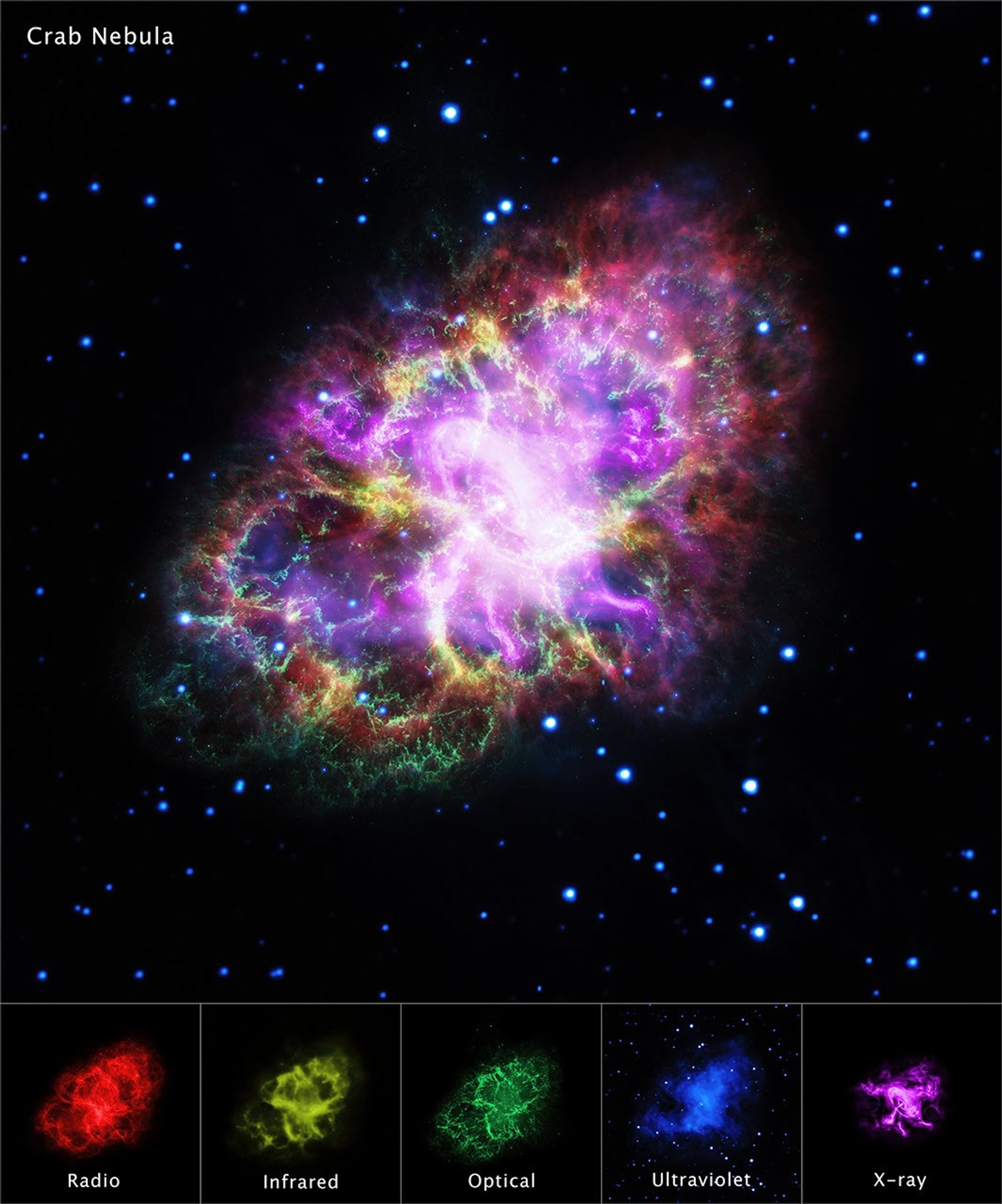 Crab Nebula in Multiple Wavelengths - NASA Science