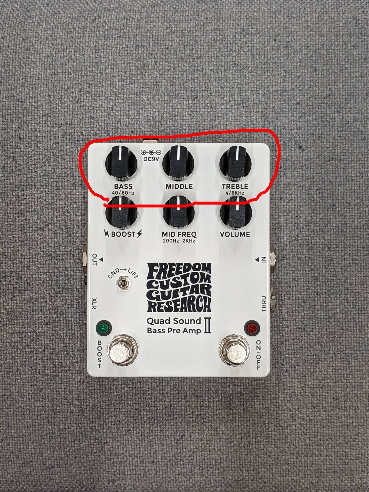 Freedom Custom Guitar Research “Quad Sound Bass Pre Amp II