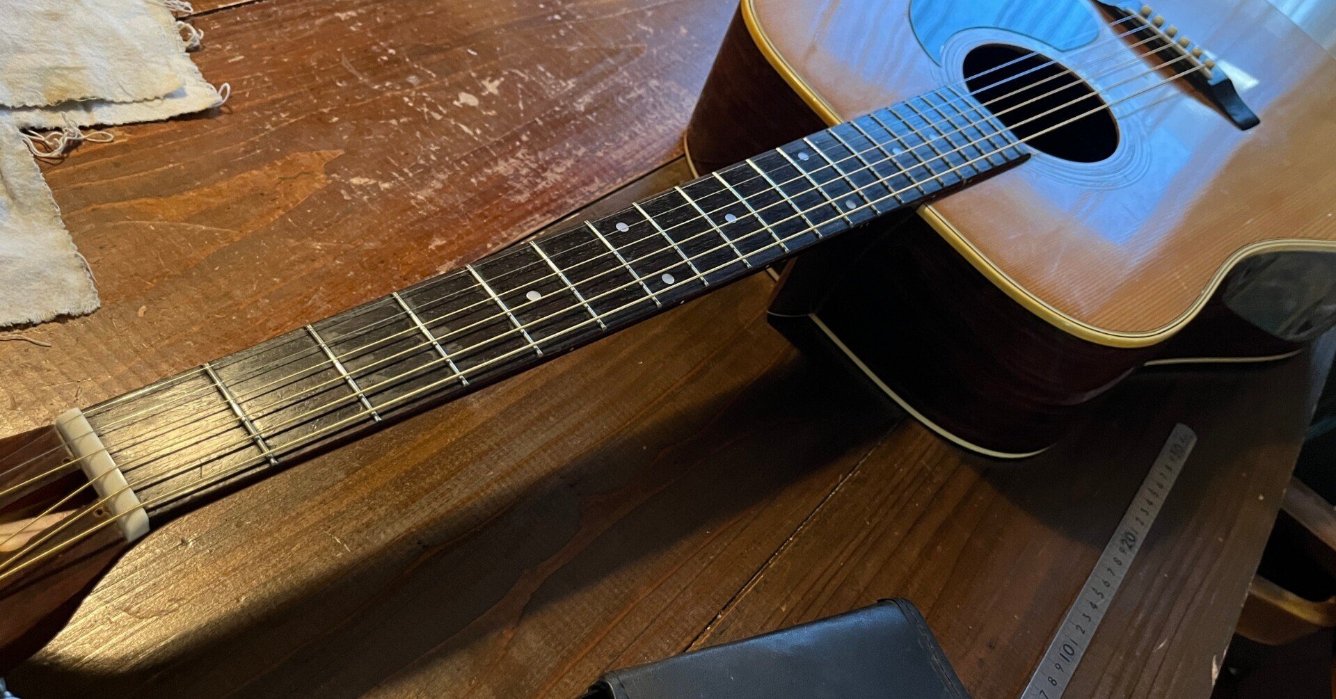 アコギ調整-Morris W-20-｜NAKADA Shugo