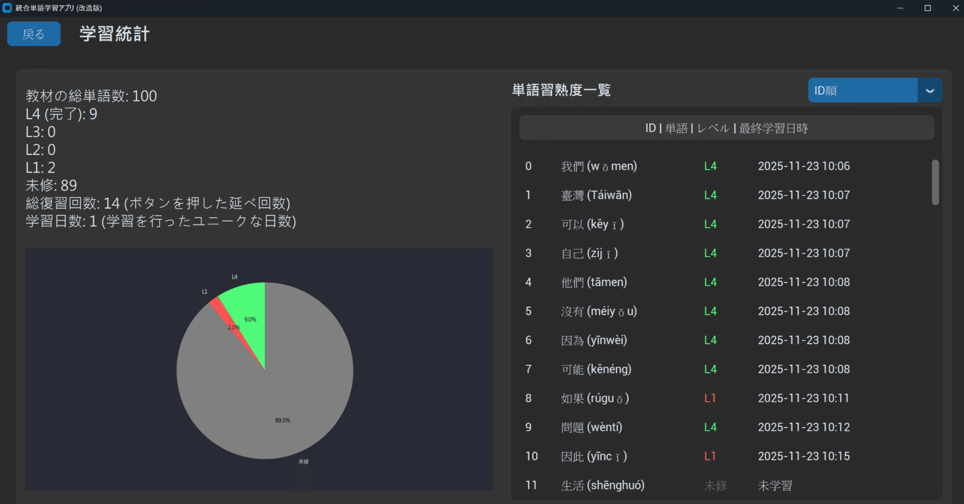GoogleAntigravityで音声認識付フラッシュカード（繁体中文発音特訓