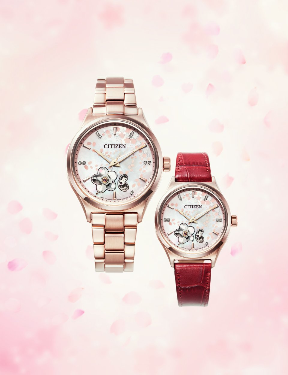 シチズンコレクションから「零こぼれ桜」をテーマにした女性向け