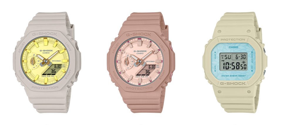 G-SHOCK” 「NATURE'S COLOR」～ストレスフリーなライフスタイルと調和