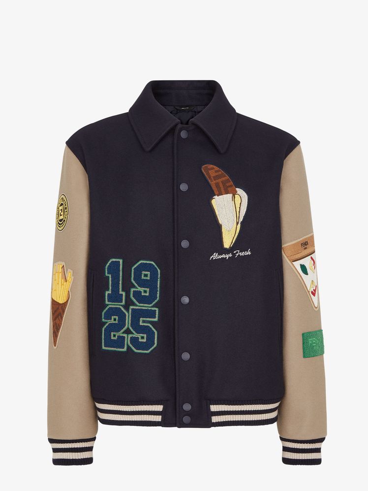 Stray Kids' Bang Chan Wore a Chic Fendi Varsity Jacket With Pizza