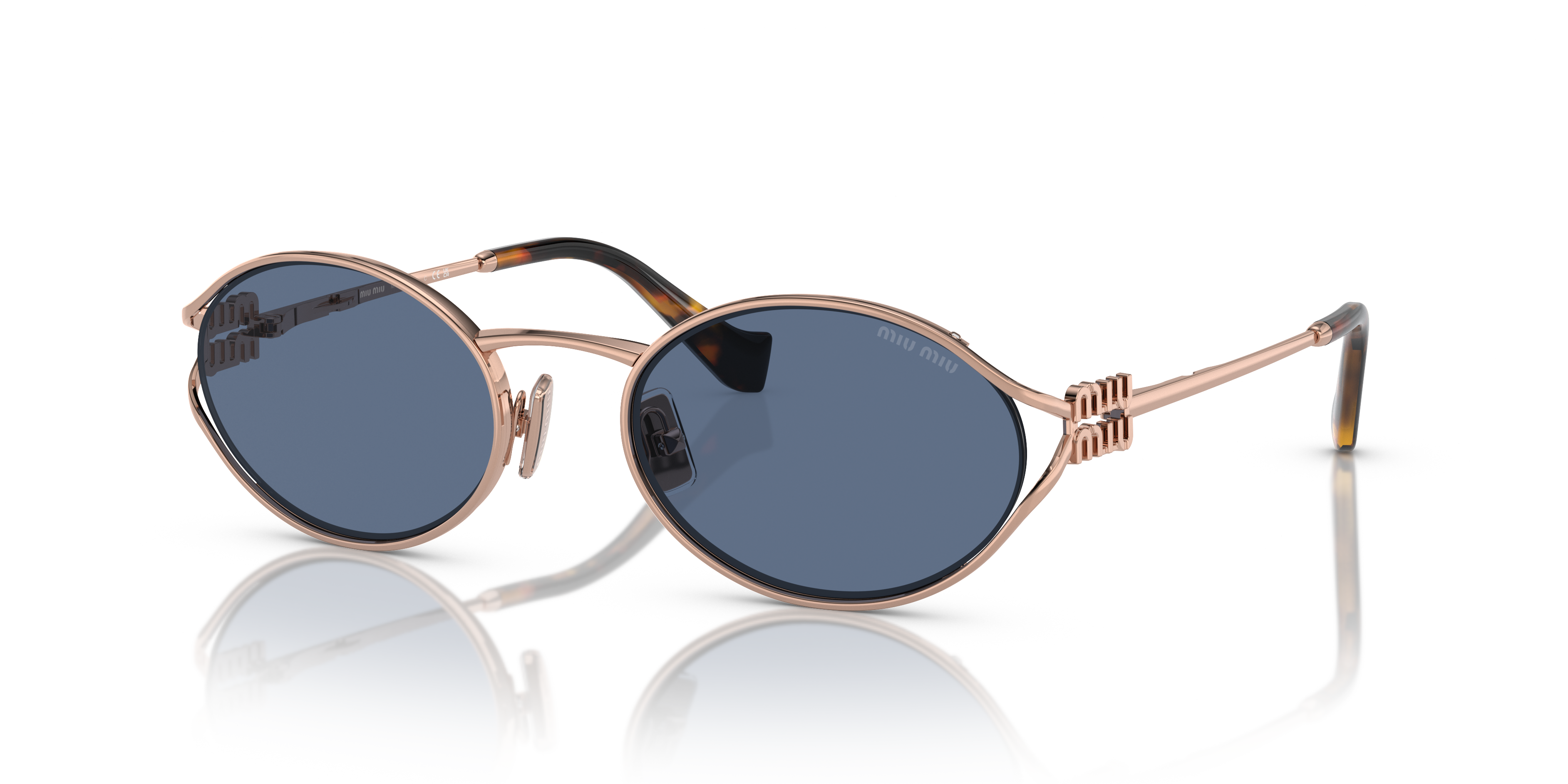 Miu Miu MU 52YS L (54 - 21) with Blue lenses and Pink frame