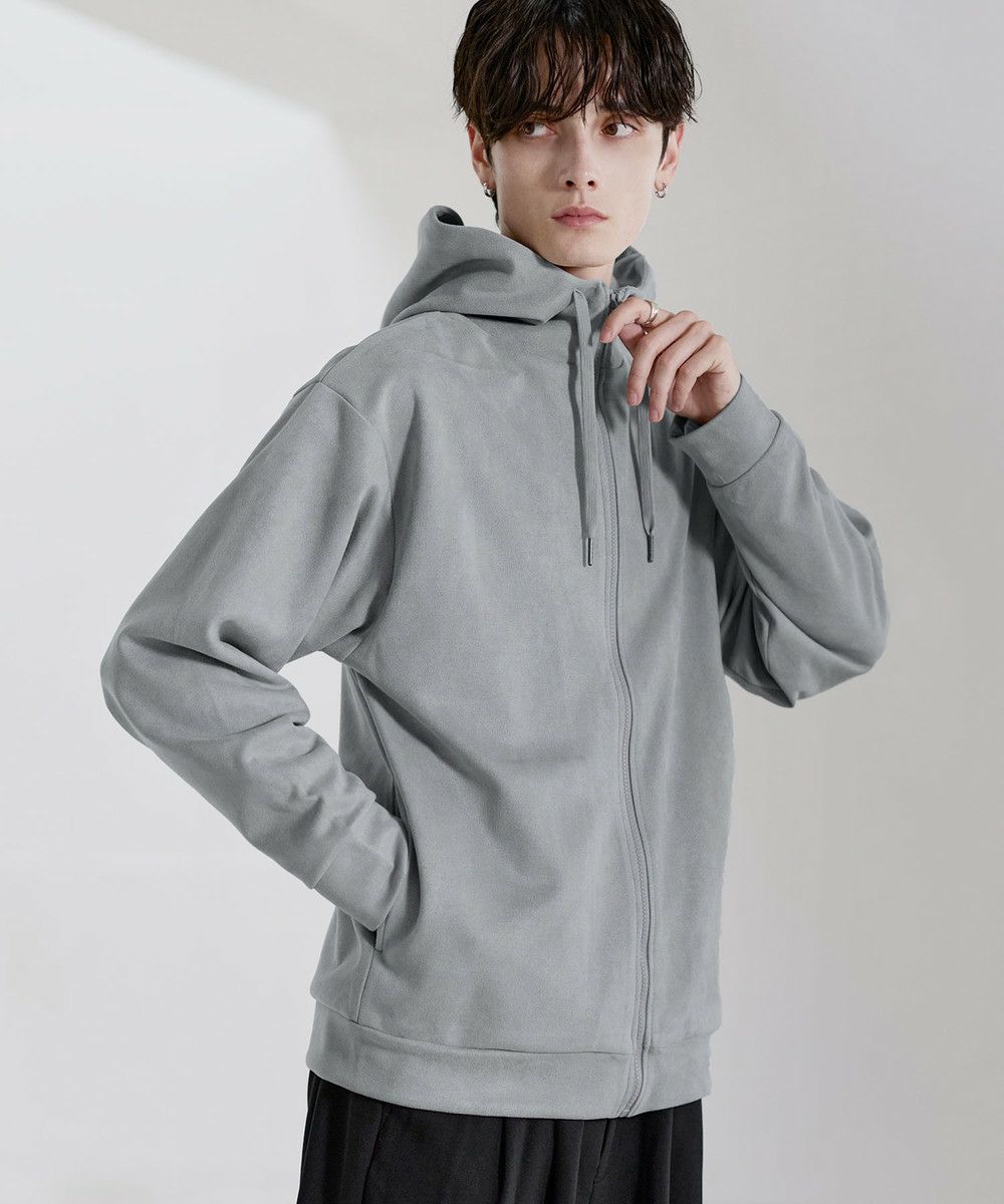 ポリスウェードハイネックフルジップパーカー | ASTRONOMY