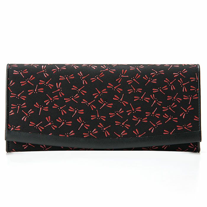 印傳屋 2008】甲州印伝 本革 四方開き小銭入れ付き 二つ折り財布