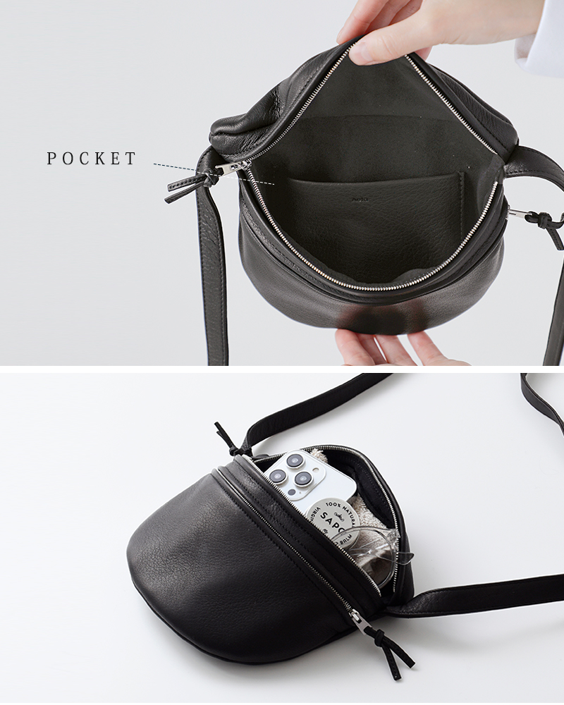 Aeta アエタ ディアレザー ショルダー ポーチ Sサイズ “DEER” da111-yo