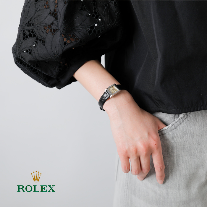 ROLEX ロレックス テジュ リザード ベルト ヴィンテージ ウォッチ ks