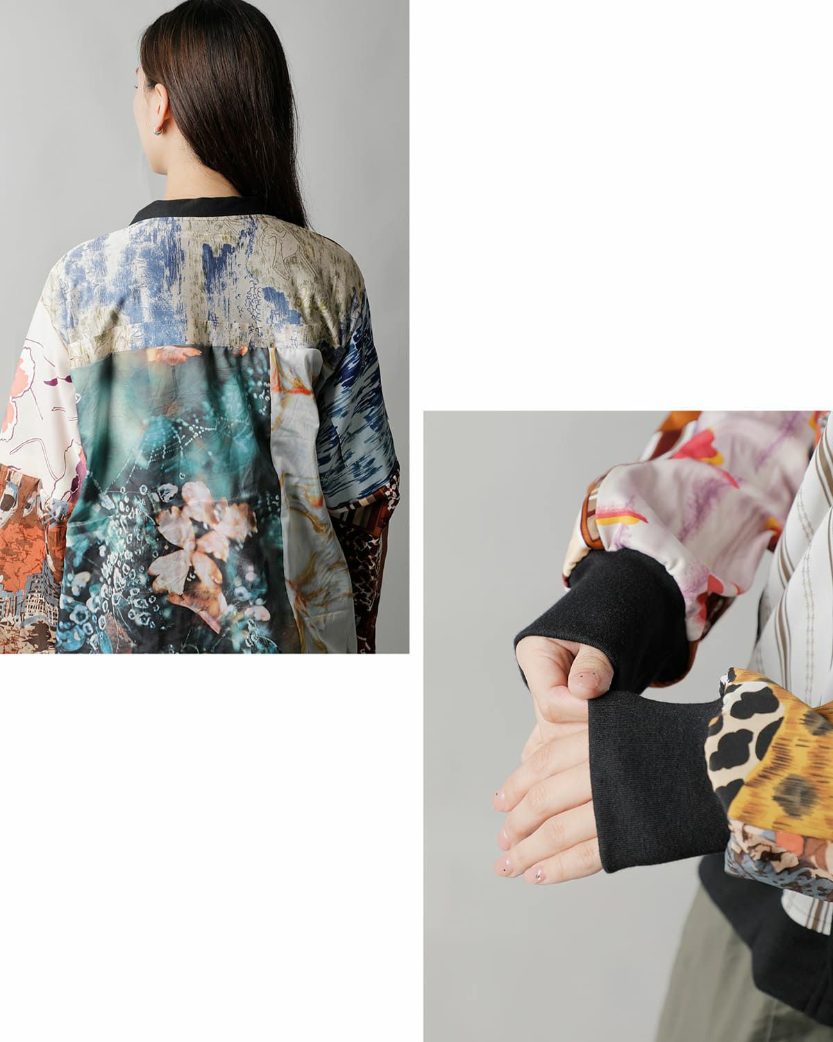 Needles ニードルス マルチパッチワーク シャツカーディガン sx491