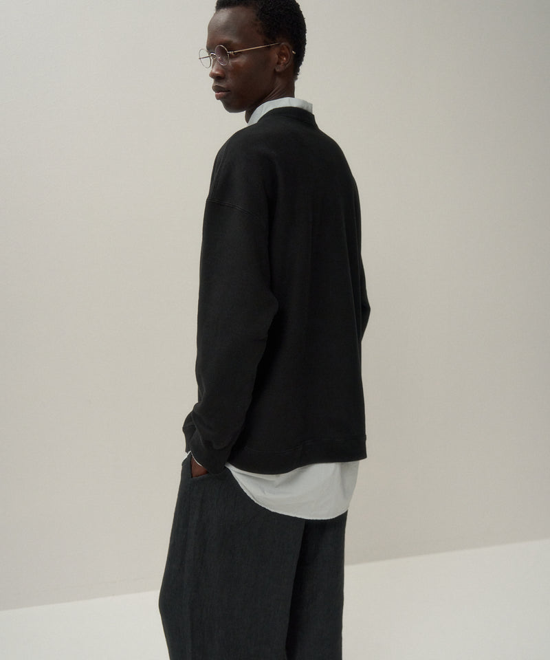 GARMENT DYED URAKE | OVERSIZED SWEAT SHIRT – ATON | エイトン