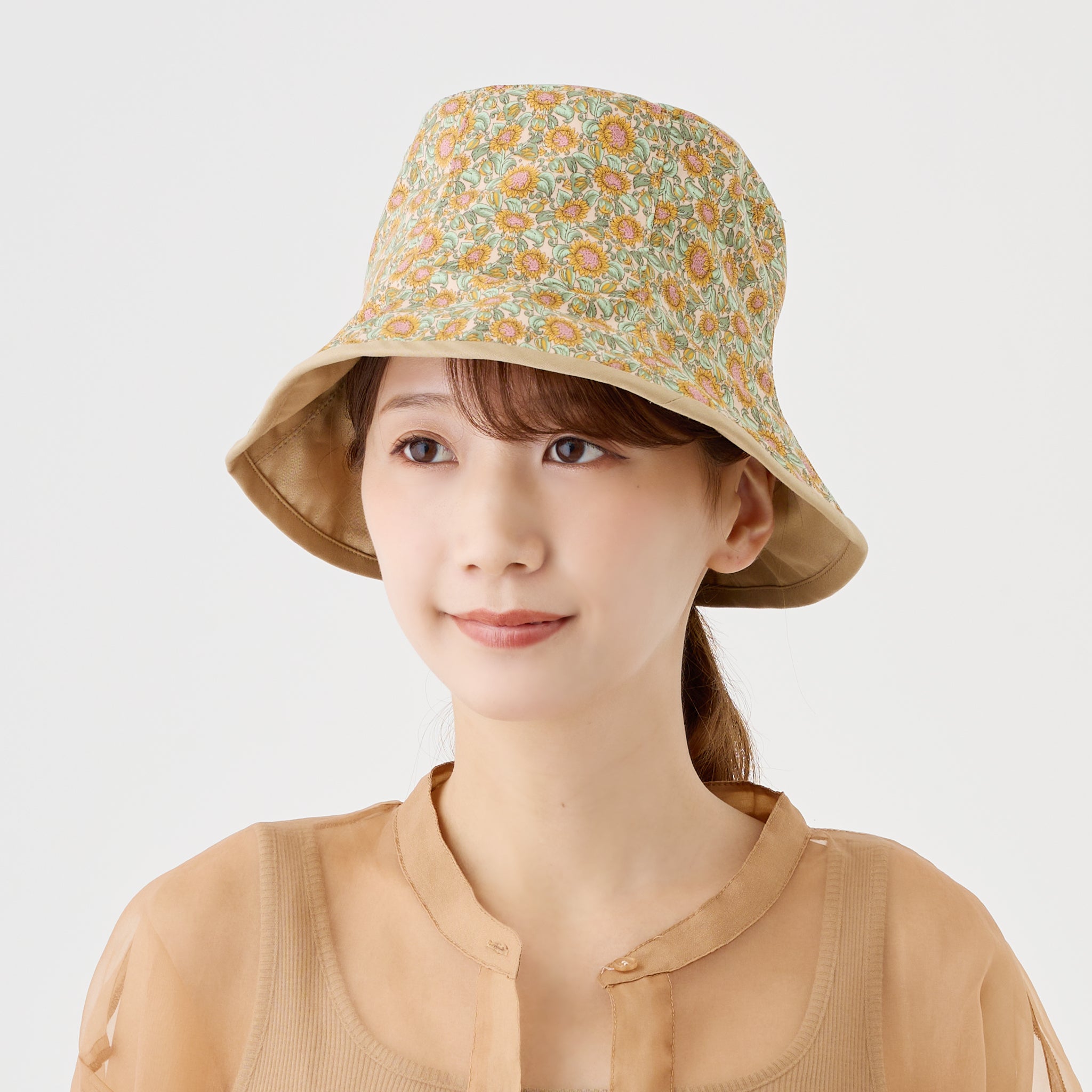 リバーシブルチューリップハット