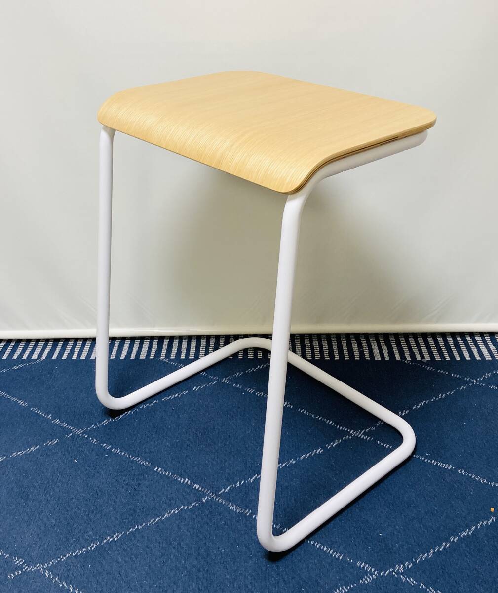 ③Knoll/ノル トボガン プルアップテーブル ホワイトxホワイトオーク