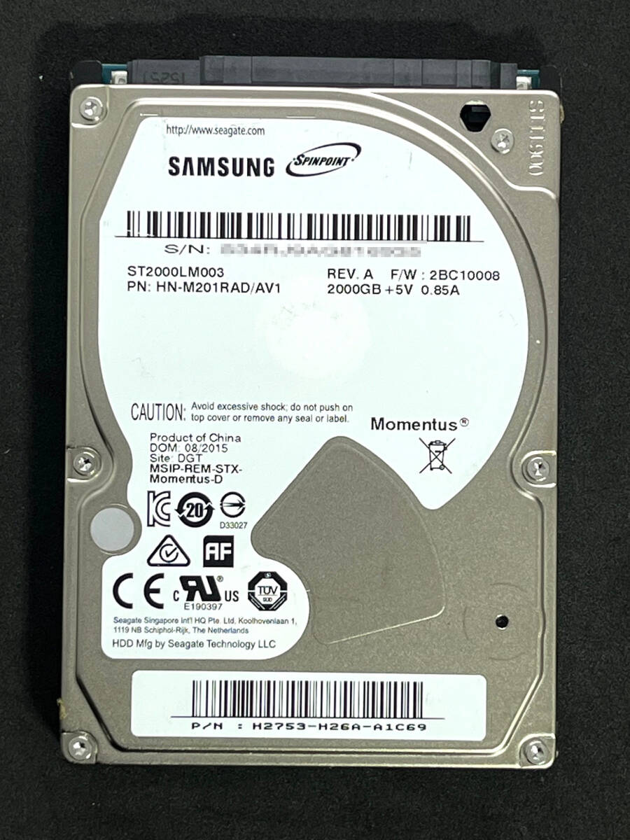 SEAGATE ST2000LM003 [2TB 9.5mm] オークション比較 - 価格.com