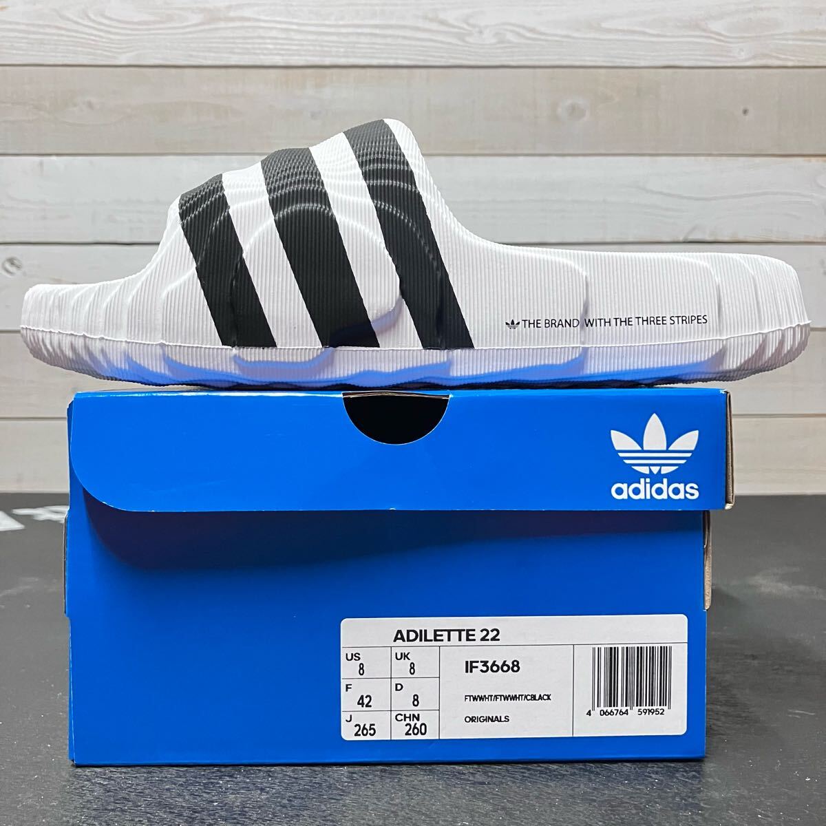 売り切りセール adidasサンダル 26 5cm ブラック アディレッタ 黒