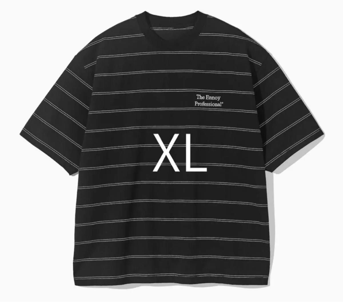 ENNOY PANEL BORDER S/S T-SHIRT (BLACK) エンノイ ボーダー Tシャツ